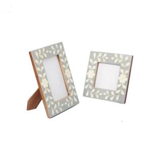 Cadre photo en résine avec incrustation d'os naturel, fabriqué directement en usine, pour chambre à coucher, table d'appoint, mariage et souvenirs d'enfance, au meilleur prix - Product Image 2