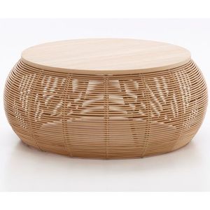 Mesa de lujo de ratán de gran tamaño de la mejor calidad, mesa de jardín interior y exterior de forma redonda más vendida para accesorios de muebles - Product Image 3