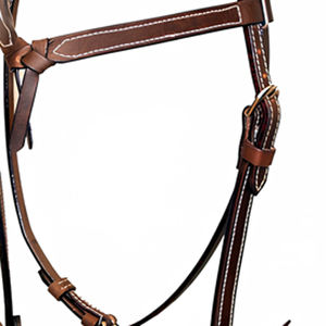 Cabecera duradera de brida de caballo de cuero occidental ajustable de primera calidad para entrenamiento y espectáculos de equitación - Product Image 6