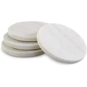 Sous-verres modernes faits à la main à bord fantaisie en marbre blanc or design tendance à la mode nouvelle vente chaude personnalisée - Product Image 6