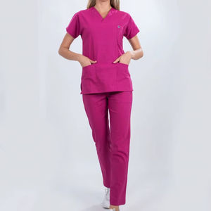 Uniformes Médicos Elásticos Unisex de Último Diseño, Uniformes de Hospital Elegantes y Personalizados de Poliéster/Algodón de Secado Rápido y Transpirables - Product Image 1