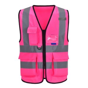 Gran oferta, chaleco de seguridad de nivel profesional con bolsillos, ropa de trabajo de seguridad de alta visibilidad, chaquetas de poliéster 100% - Product Image 3