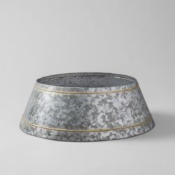 Merry Nest Cubierta de árbol de metal elegante y duradera Cubierta de base decorativa de vacaciones para decoraciones navideñas - Product Image 5