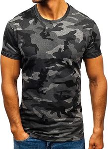 Camisetas Ligeras de Manga Corta para Hombre, Unisex, 100% Algodón Peinado, con Estampado de Letras, Protección Solar UPF 50+, Secado Rápido, para Senderismo y Pesca - Product Image 2