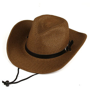 Nuevos sombreros de vaquero de cuero al aire libre para hombres de vaquero occidental personalizados Sombreros de vaquero en cuero genuino Sombreros de moda al por mayor - Product Image 5