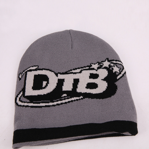 Bonnet d'hiver unisexe personnalisé Y2K en jacquard doublé satin, 100 % acrylique, casquette de sport avec logo, mélange de laine, vente en gros - Product Image 4