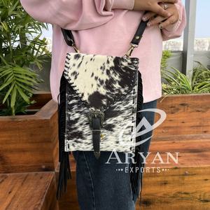 Hot Selling Luxury Designer Cowhide Buckle Fringe Purse Famous Brands Genuine Leather Crossbody Bag for Women's Western <b>Handbags</b> - Product Image 1