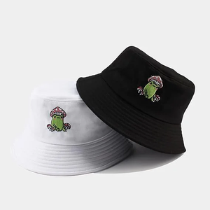 Chapeau Bob Brodé Décontracté de Haute Qualité pour Unisexe, Chapeau de Voyage Hip Hop pour l'Extérieur avec Broderie Personnalisée sur Tissu - Product Image 1