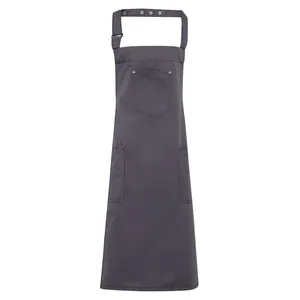 Custom Cotton Chino Bib <b>Apron</b> for Merchandising - Product Image 2