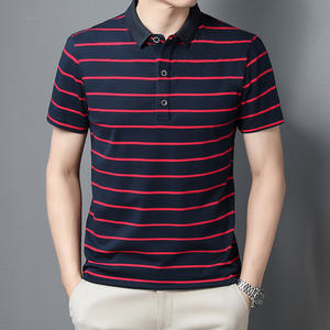 Camisa de Hombre de Algodón Antiarrugas con Diseño Personalizado, Logotipo Bordado, Estampado, Bolsillo, Moda a Rayas, Tendencia Casual, Solapa Corta - Product Image 3