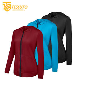 Sweat à capuche léger à manches longues UPF 50 + pour femmes respirant Full Zip Winter Workout Protection solaire avec col montant - Product Image 5