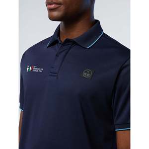 Collezione North Sails AC38 Blu Navy per Polo 100% Cotone con Logo Ricamato Traspirante Taglie XL 4XL 6XL - Product Image 1
