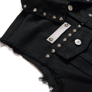 Men's Casual Denim Vest Reversible Quick Dry Anti-Shrink Comfortable Breathable Cotton-Filled Plus Size <b>V</b>-neck Button Closure - Product Image 3