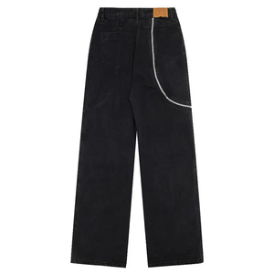 Jeans de Mezclilla para Hombre, Estilo Recto, 100% Algodón, Corte Holgado, Diseño Sólido, Venta al Por Mayor, Jeans Rectos Holgados de Invierno - Product Image 2