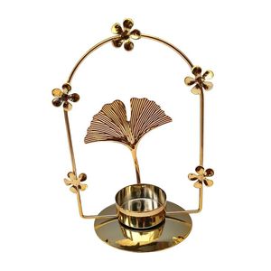 Modern Aluminium <b>Candle</b> <b>Stick</b> Holders Cylindrical Golden Metal <b>Candle</b> Stand Decorative Candleholder Pair for Elegant Home Decor - Product Image 2