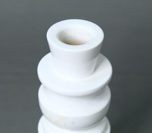 Bougeoir de pilier en bois fait à la main de couleur blanche de forme personnalisée de qualité supérieure bois de manguier bas quantité minimale de commande vente directe fabricant décoration de la maison - Product Image 2