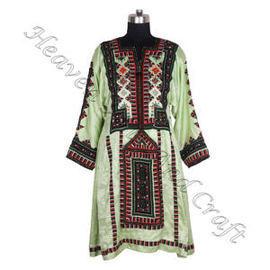 Handmade Unique Style <b>Tribal</b> Ethnic Full Size Banjara Vintage Balochi Women <b>Dress</b> Handmade Balochi Coins <b>Dress</b> kutchi Vintage - Product Image 5
