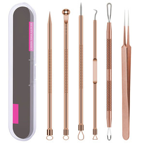 Kit Premium Completo para Eliminar Puntos Negros con Herramientas de Acero Inoxidable y Estuche de Almacenamiento Ligero para la Rutina de Cuidado Facial - Product Image 1