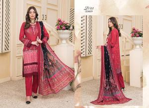 Robe d'été pour femmes de style indien et pakistanais Salwar Kameez fabriquée à partir de coton suisse/vêtements islamiques pour pelouse - Product Image 2