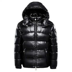 Wholesale Plus Size Men's 2025 Winter Hooded Camouflage Bubble Puffer Jacket Outdoor Waterproof Warm Quilted Custom Polyester - Product Image 1