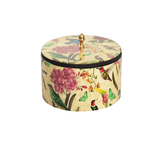 Panier de rangement en bois Roti avec couvercle conteneur Chapati de forme ronde de taille personnalisée pour accessoires de table - Product Image 2