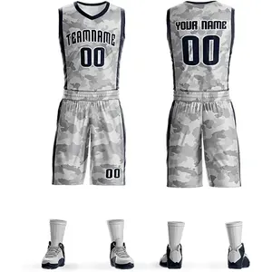 Customized Sublimation And Logo Basketball Jersey And Shorts New Men's Breathable Comfortable Basketball Jersey Uniform