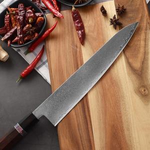Couteau de chef en acier Damas personnalisé en gros avec lame super tranchante lame haute fixation pour une utilisation en cuisine Service OEM ODM - Product Image 2