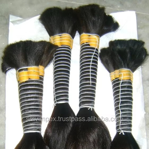 Venta al por mayor de pelo virgen sin procesar de doble estirado cutícula alineada vendedores, pelo indio Remy de Grado Superior 100% pelo virgen a granel - Product Image 5