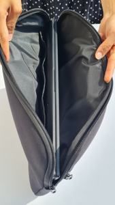 Black Neoprene <b>Laptop</b> Sleeve with Zipper Horizontal <b>Case</b> and Pocket Premium Product <b>Laptop</b> Bags & Covers - Product Image 6