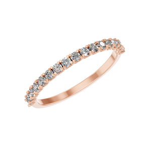 Dainty 14K ได้รับการรับรองจาก IGI ทองคำแท้แหวนเพชรซ้อนกันได้ตลอดสำหรับงานแต่งงานแบบบางปรับแต่งได้ตามต้องการจากโรงงานอินเดีย2025เทรนด์ - Product Image 5