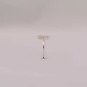 Igi แหวนเพชรเม็ดเดี่ยวประดับเพชรเม็ดเดี่ยวสีขาวทึบที่ได้รับการรับรอง14KT การตั้งค่ากรอบใหญ่ - Product Image 6