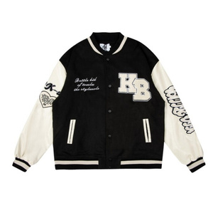 Nuevo estilo de chaqueta de invierno Lettermen para hombres 100% algodón Premium personalizado industria tendencia Premium Stand Collar ropa - Product Image 4