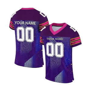 Maillot de football universitaire vintage personnalisable pour hommes T-shirt personnalisé de football américain - Product Image 3