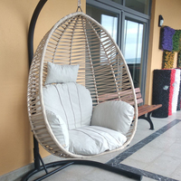 Chaise suspendue de jardin de style européen moderne en forme d'œuf, fabriquée en Turquie, pour une utilisation en extérieur et en salle de sport