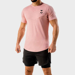 Ropa Deportiva Profesional para Hombre, Camisetas de Gimnasio de Tela Tejida, Transpirables, de Secado Rápido, Manga Corta, Alta Calidad - Product Image 2