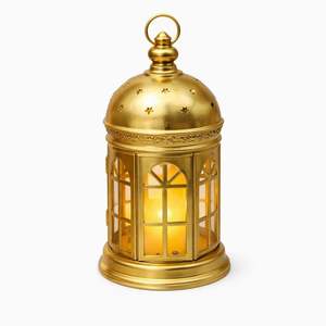 Farol de Vela Vintage de Metal con Acabado Dorado y Cúpula Tallada en Estrella, Brillo Cálido Ambiental, Decoración Elegante y Festiva para el Hogar - Product Image 1