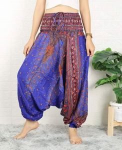 Vente chaude 2025 pantalon de sport léger femmes taille haute Baggy Hippie Fitness partout impression danse Yoga sarouel - Product Image 1