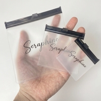 Pochette zippée en PVC anti-ternissement pour bijoux, avec logo personnalisé, emballage épaissi en PVC pour petites entreprises, emballage cadeau pour bijoux