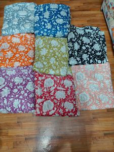 Bloque de estampado floral de algodón indio orgánico 44 ''/111cm tela de costura al por mayor para niños niñas vestidos bolsas técnicas tejidas - Product Image 5