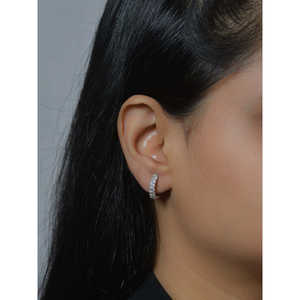 Elegante American Diamond Bali Pendientes 925 Joyas de plata para ella - Product Image 5