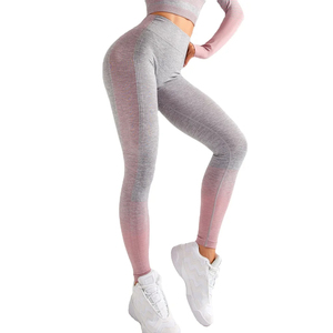 Nouveaux Leggings Fitness Vêtements Femmes Dames Taille Haute Sport Yoga Pantalon Gym Leggings Avec Poches Fitness & Yoga Wear - Product Image 1