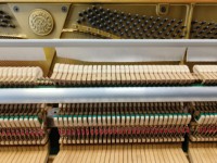 Japan Used Kawai KU10 Burgundy Upright Piano Warm Tone Precisely Tuned Professional Choice Pure Tone Comfortable Touch