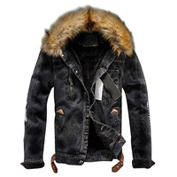 Vestes en jean pour hommes à faible MOQ, respirantes, séchage rapide, coupe ajustée, coton/polyester de haute qualité, service OEM