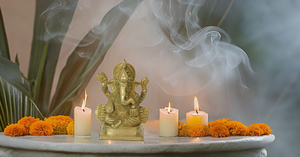 Pooja estatua ídolo Ganesh Murti decoración del hogar latón Señor Ganesha Ganpati Metal religioso para Puja exterior Interior Showpiece. Oro - Product Image 4