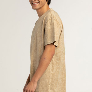 Camisetas de Algodón 100% de la Mejor Calidad con Lavado Ácido para Hombre, Transpirables y Ecológicas, Casuales, de Manga Corta, Ligeras, al por Mayor - Product Image 4