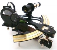 Handmade Vintage British Admiral's Micrometer Drum Readout Brass Astrolabe Star Nautical Sextant Instrument for Ship Durable