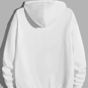 Sweat à capuche unisexe premium, streetwear surdimensionné, pull à imprimé moderne, tissu en polaire doux, 100% coton, respirant, poche, hiver - Product Image 3