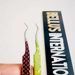 Pince à épiler en acier inoxydable OEM ODM Nano Grip Logo personnalisé Isolation Volume Pince à épiler Extension de cils Outils de beauté - Product Image 3