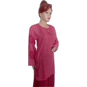Gasa de alta calidad, tela 100% de algodón, precio al por mayor, ropa Lisa personalizada, estilo de artículo antitécnico - Product Image 6