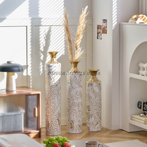 Vase à fleurs décoratif pour la décoration d'événements, style floral, OEM ODM, fournisseur en gros, marque privée, usine d'exportation - Product Image 5